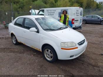  Salvage Chevrolet Aveo