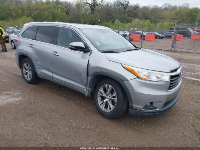  Salvage Toyota Highlander