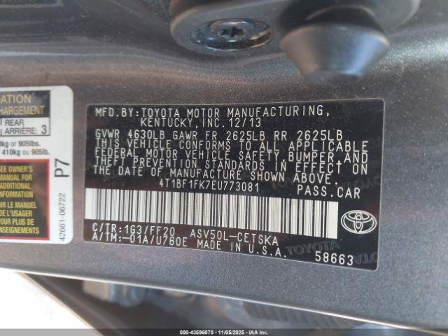 Toyota Camry Se Image 2