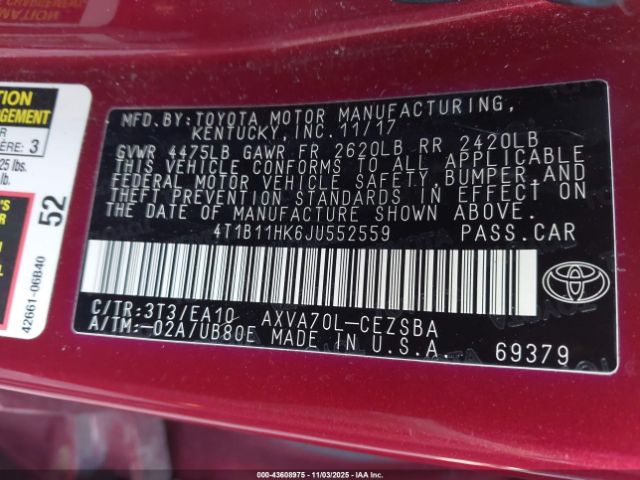 Toyota Camry Se Image 12