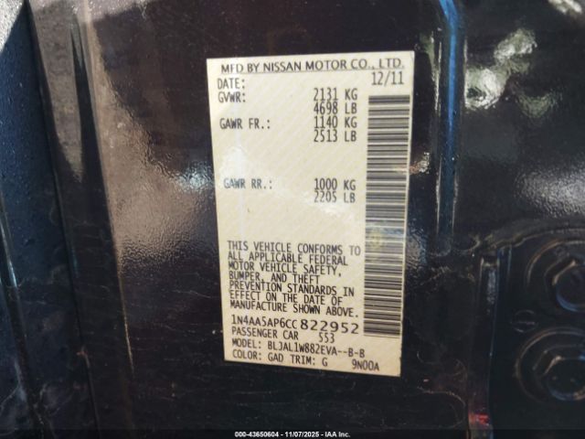 Nissan Maxima 3.5 Sv Image 11