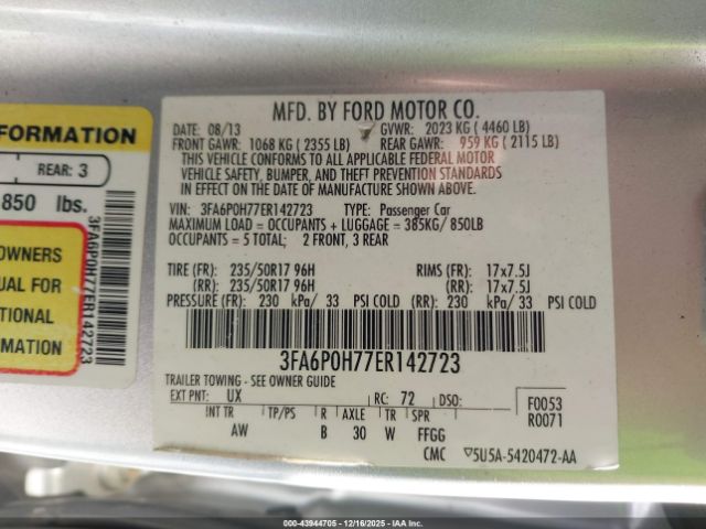 Ford Fusion Se Image 4